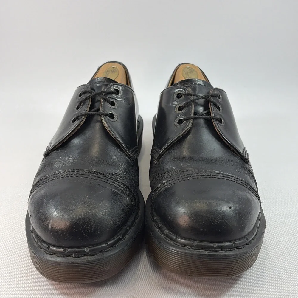 Vintage Dr. Martens Made In England 8266 Cap Toe Shoes Men's Sz UK9 US10 Leather
